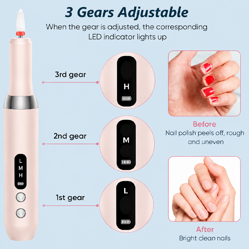 ⏰ 50% OFF💅🔋 Taladradora Eléctrica Inalámbrica para Uñas con Base de Carga – ¡Manicura Profesional en Casa! | Portátil, Recargable y Lista en Todo Momento ✨