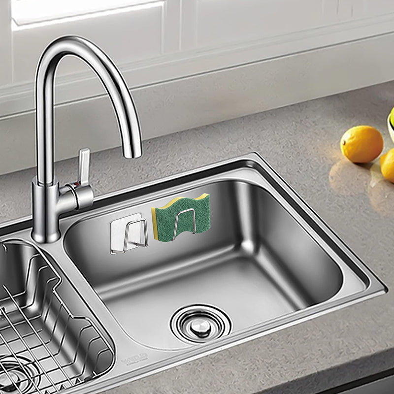 🧽🍳 50% RABATT! Spülbecken-Schwammhalter für die Küche – Rostfrei, selbstklebend & abtropffrei – Perfekt für Schwämme, Bürsten & Spültuch – Hält die Arbeitsfläche trocken & sauber ✨