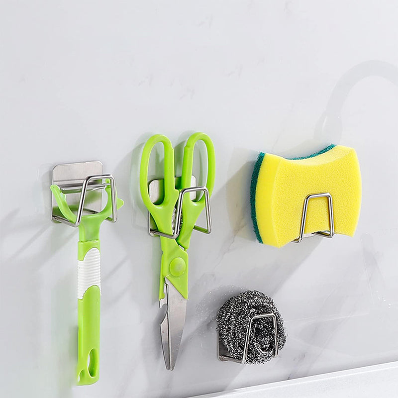 🧽🍳 50% RABATT! Spülbecken-Schwammhalter für die Küche – Rostfrei, selbstklebend & abtropffrei – Perfekt für Schwämme, Bürsten & Spültuch – Hält die Arbeitsfläche trocken & sauber ✨