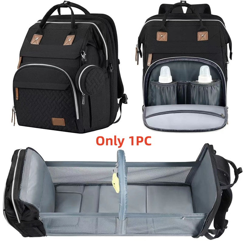 👶🔥 ¡50% DE DESCUENTO! Mochila Pañalera Plegable con Estación de Cambio – Espaciosa, Organizada y Fácil de Transportar 🎒✨