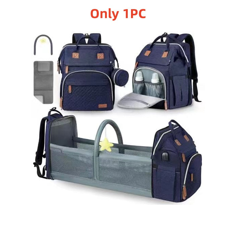 👶🔥 ¡50% DE DESCUENTO! Mochila Pañalera Plegable con Estación de Cambio – Espaciosa, Organizada y Fácil de Transportar 🎒✨