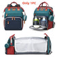 👶🔥 ¡50% DE DESCUENTO! Mochila Pañalera Plegable con Estación de Cambio – Espaciosa, Organizada y Fácil de Transportar 🎒✨