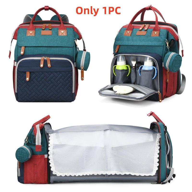 👶🔥 ¡50% DE DESCUENTO! Mochila Pañalera Plegable con Estación de Cambio – Espaciosa, Organizada y Fácil de Transportar 🎒✨